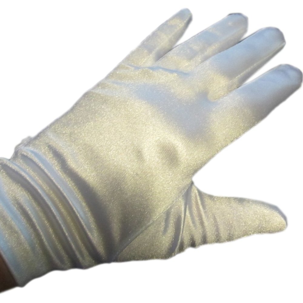 3/$20 Wrist Length White Satin Gloves Girls First Communion Flower Girl